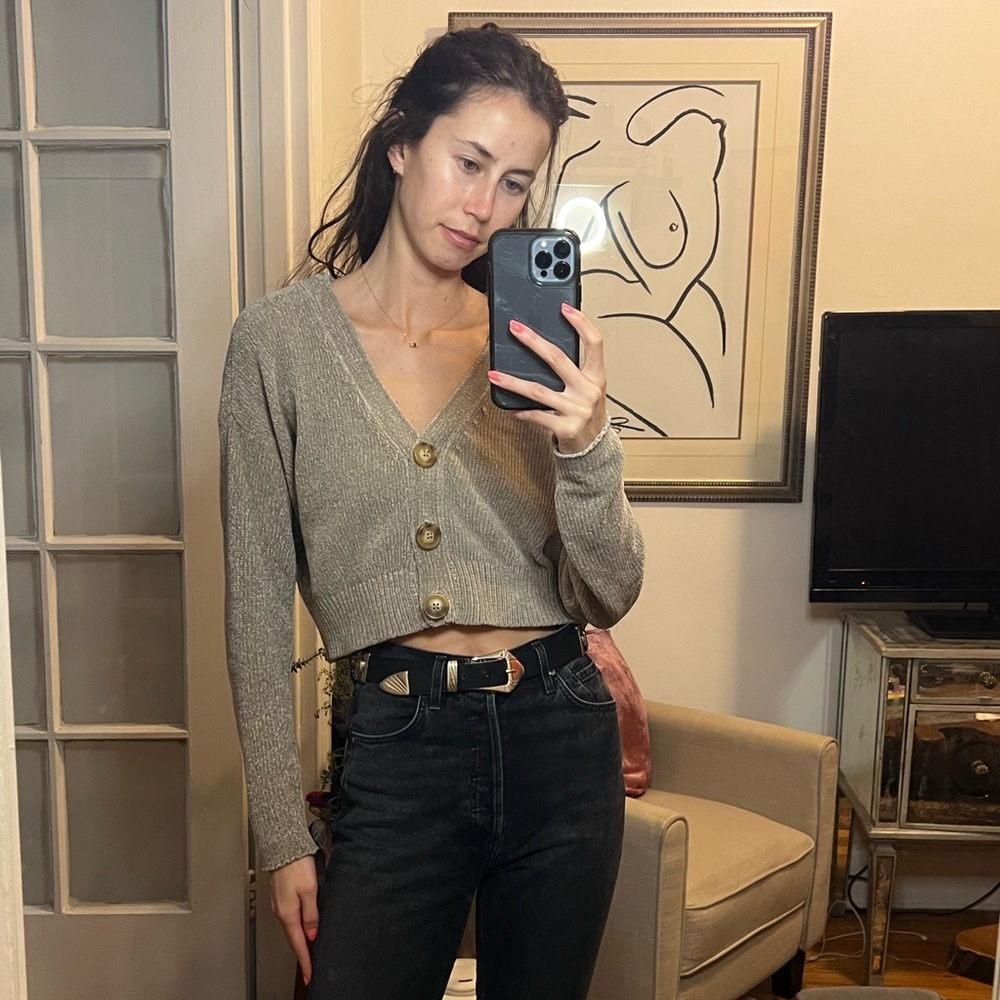 Urban Outfitters tan soft cardigan
